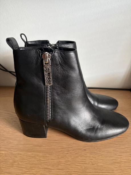 Kožené čižmy guess, guess,37