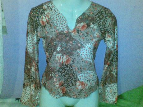 Top s patchwork vzorom, m