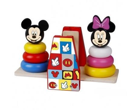 Disney drevená balančná hra mickey a minnie,
