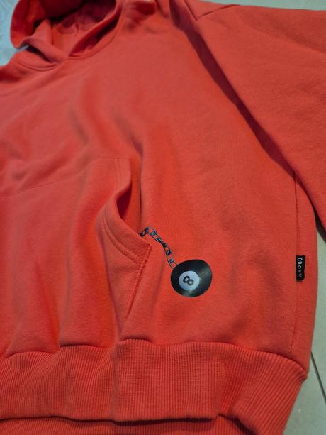 Oranžová mikina cropp, l