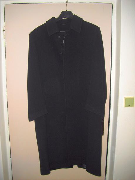 Čierny elegantný kabát ozeta, xl