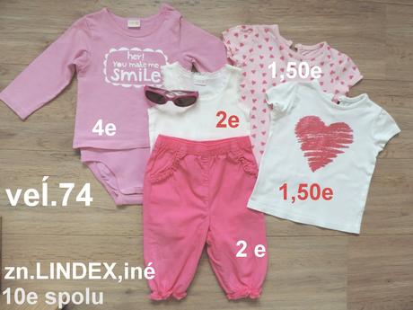 Sada oblečenia dievčatko veĺ.74, 68–80