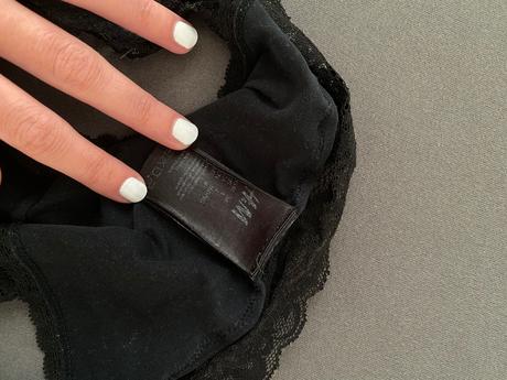 Nohavičky s cipkovanym vrchom, h&m,xs