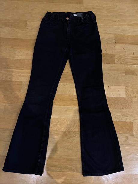 Čierne jeansy, h&m,158