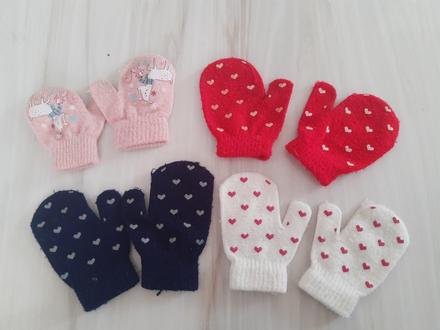 4x detské rukavičky, 