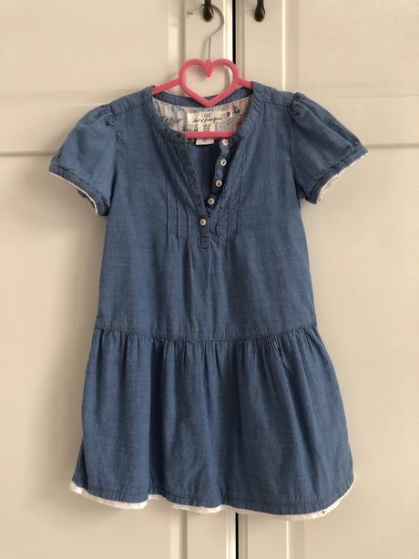 Riflové šaty, h&m,116