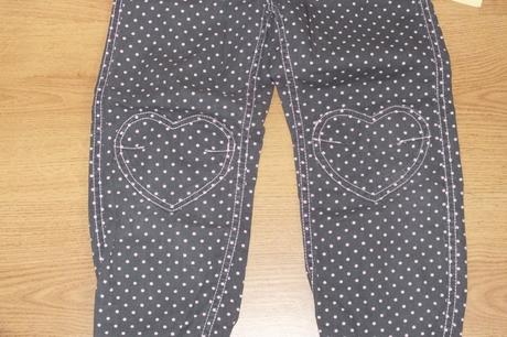 2x oblecene nohavice, srdiecka, super stav, h&m,116