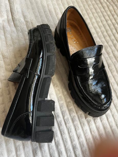 Damske kožené lordsy -mokasiny, 36