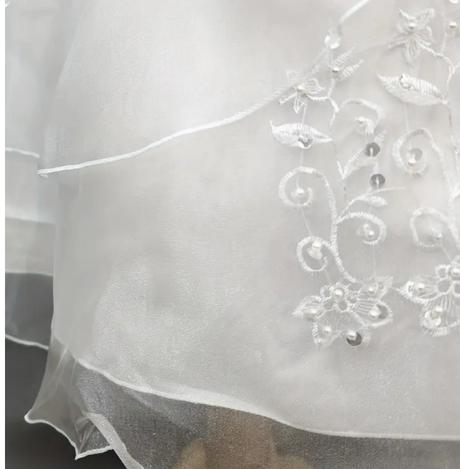 Šaty prijímanie svadba birmovka nové + kruh, 116 / 122 / 128 / 134