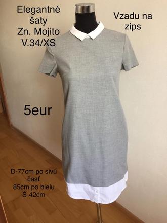 Elegantné šaty, xs