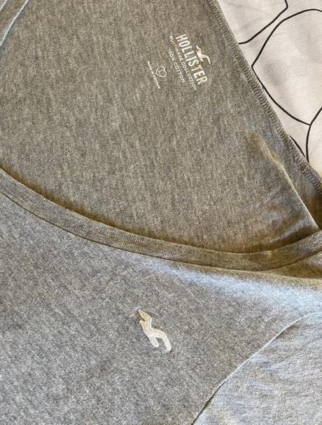 Kvalitné bavlnené tričko hollister v. m/l, hollister,m