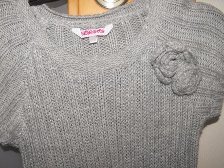 Sivé úpletové šatky miss e-vie, evie angel,116