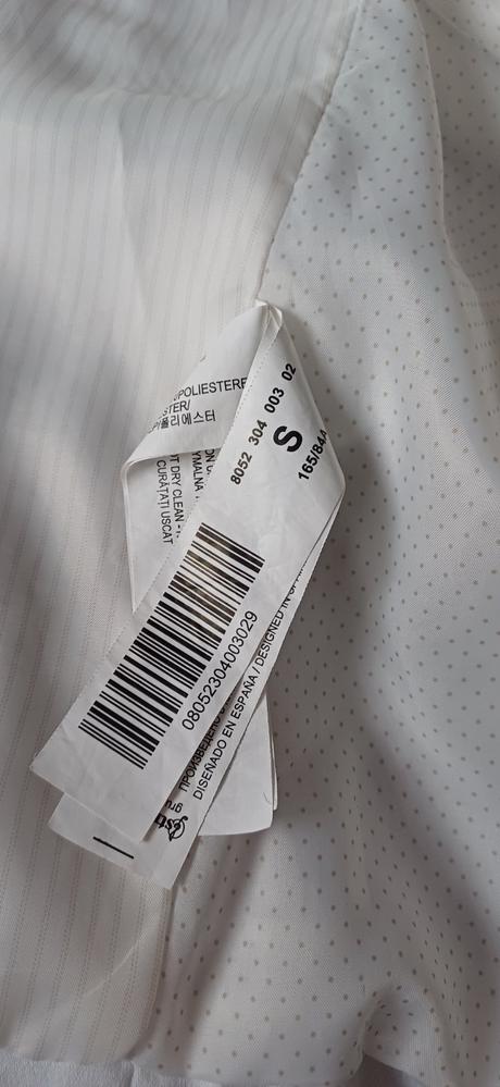 Biele sako v.36, stradivarius,36