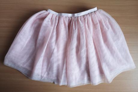 Tylová sukňa svetloružovej farby, v. 122/128, h&m,122