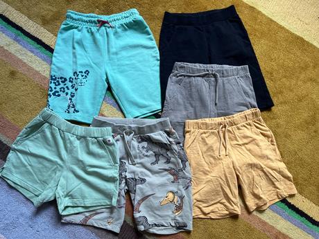 6x krátke nohavice lindex v.128, lindex,128