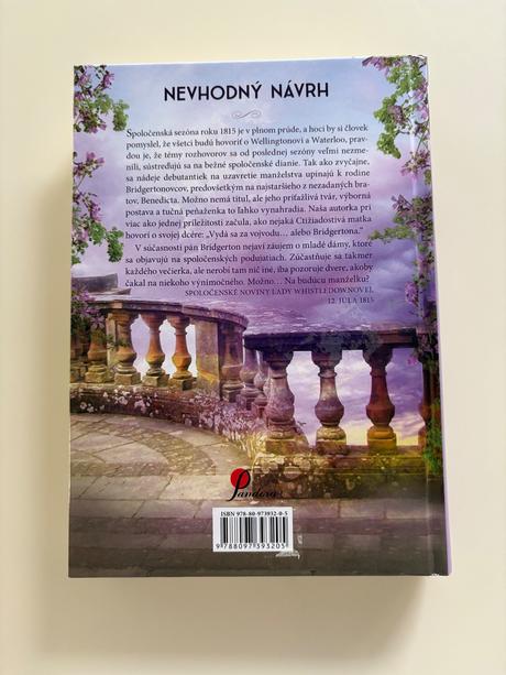 Kniha bridgerton -  nevhodny navrh, 