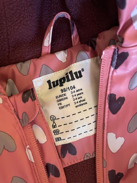 Kabát do dažďa dievčenský, veľ. 98, lupilu,98