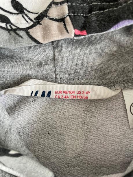 Mikina minnie, h&m,104