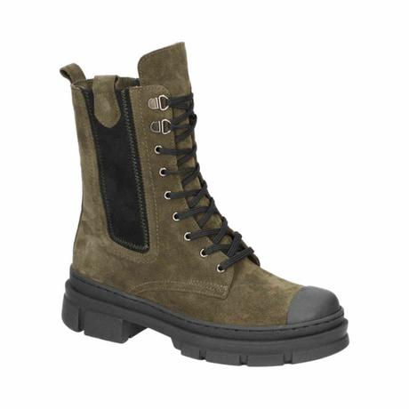 Dámske olivové zimné čižmy simen 22500534 z,b, 36