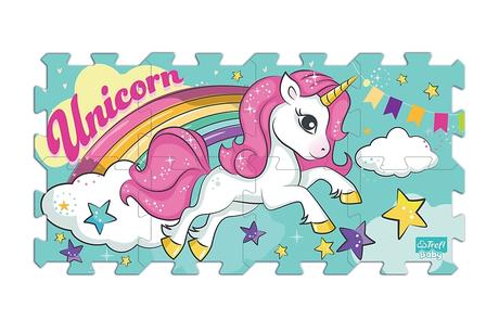 Penové puzzle jednorožec,