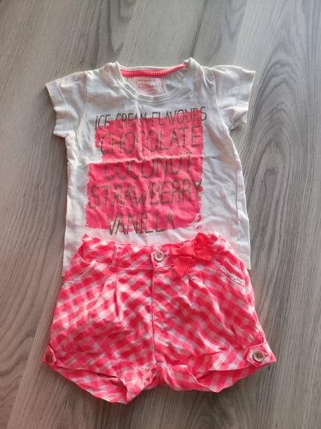 Kraťasy+tričko grátis, h&m,98