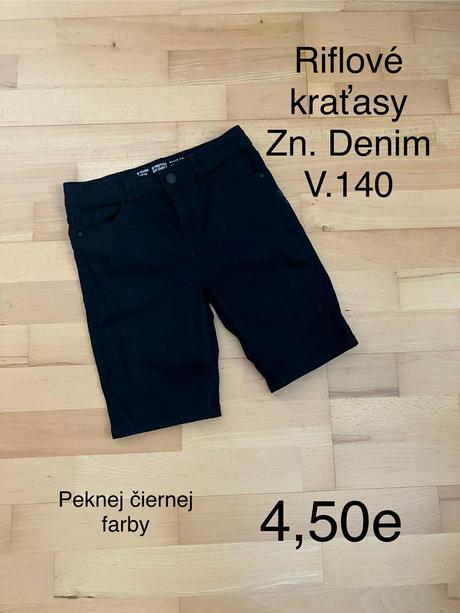 Riflové kraťasy denim, denim,140