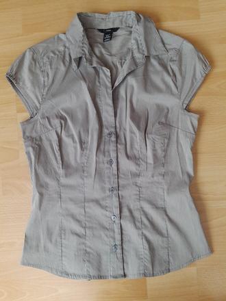 Prusžkova košeľa . sedo bezova, h&m,38