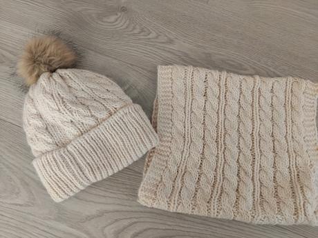 Zimný set čiapka+tunel, h&m,158