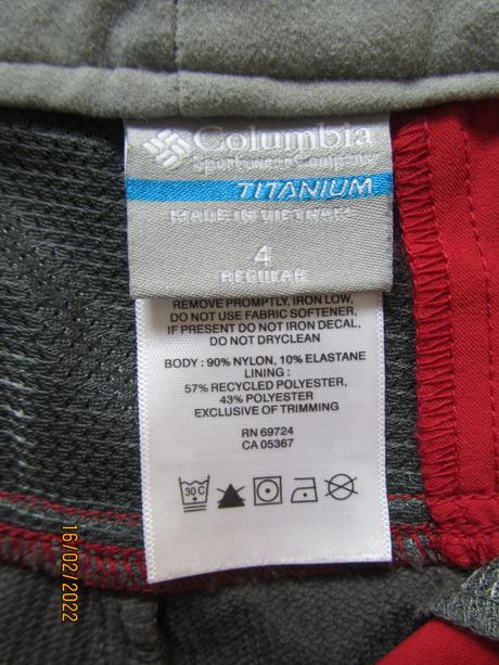 Turisticke nohavice, columbia,s