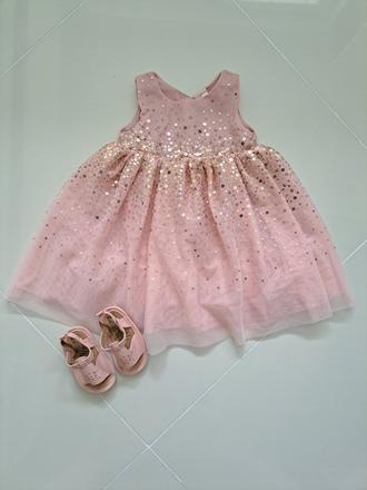 Šaty s trblietkami h&m, h&m,68