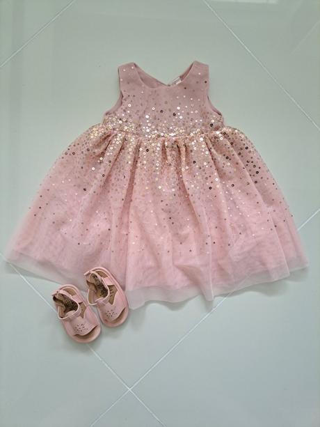 Šaty s trblietkami h&m, h&m,68