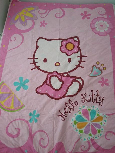 Prehoz na posteľ hello kitty, šírka (cm): 130,dĺžka (cm): 190