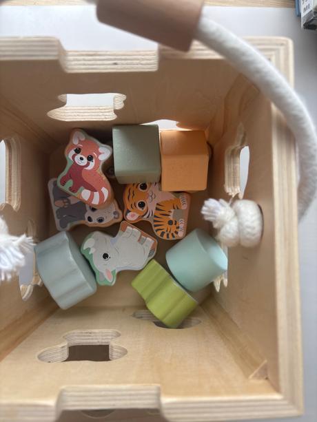 Drevená vkladačka zvieratká, 