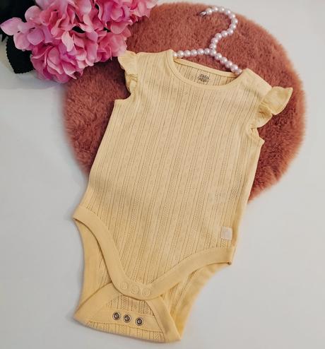 Bavlnené body f&f premium s volánikovými rukávmi, 62