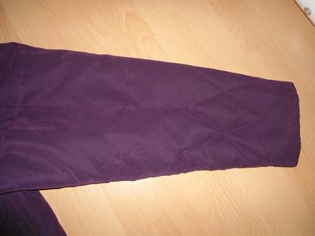 Klasicka damska fialova zimna bunda, l