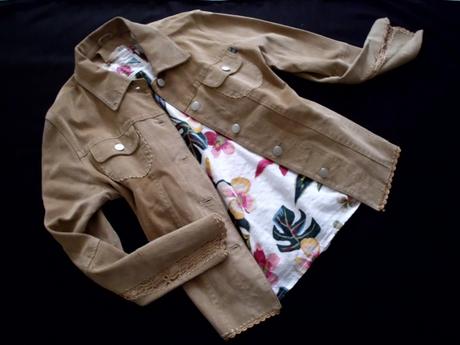 Kožený kabátik m-l, l