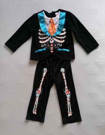 Fešácky kostlivec kostým veľ. 98,