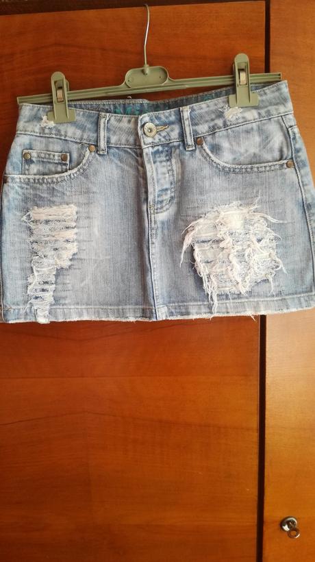 Trendy riflová minisukna, m