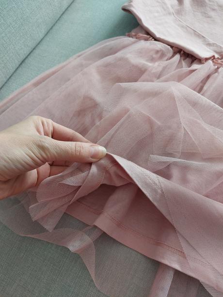 Svetloruzove saty 1x oblecene, h&m,92