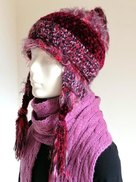 Ručne pletená čiapka od 5-10rokov, 128