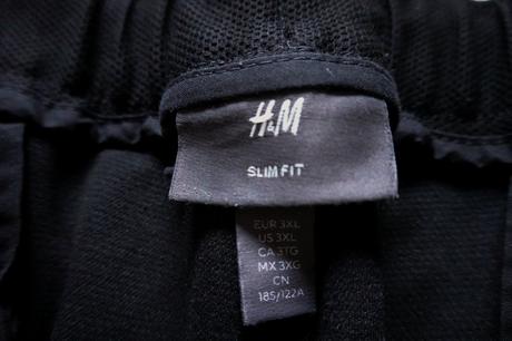 Pohodlné pánske nohavice h&m slim fit 3xl, h&m,xxxl