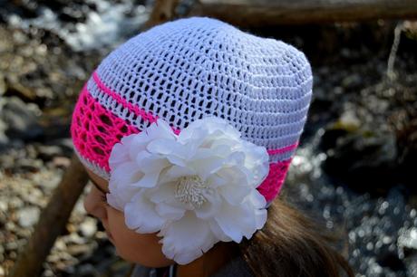 Čiapočka s kvetom a kamienkami, 80 - 152