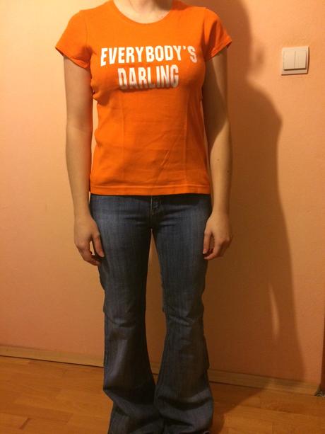 Oranžové tričko, amisu,l