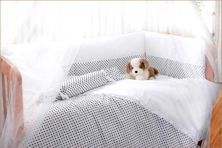 Posteľná sada 3 časťová bebelini sweety dotti whit, šírka (cm): 100,dĺžka (cm): 130