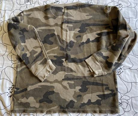 Bavlnená maskáčová mikina - tričko v. 140/146, 146