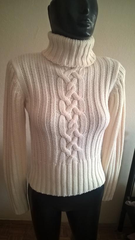 Teplý sveter rolák, clockhouse,36