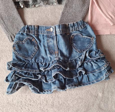 Bolerká, svetrík a sukňa, 104, h&m,104