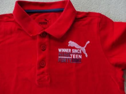 Červené polotričko puma 128, puma,128