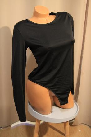 Čierne elastické body tričko, m, m