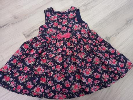 Kvietkované šaty, h&m,92